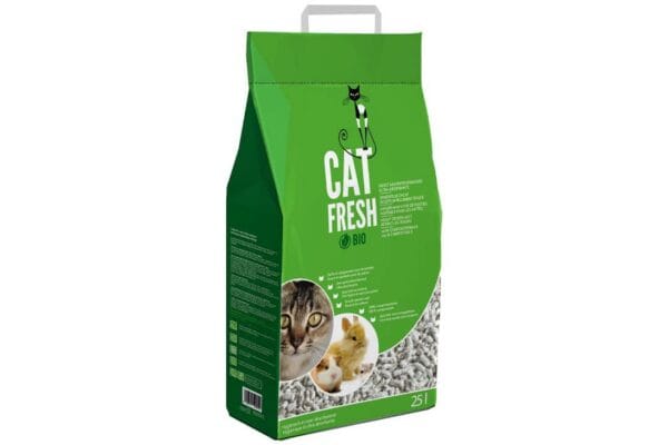 Litière pour chat en cellulose